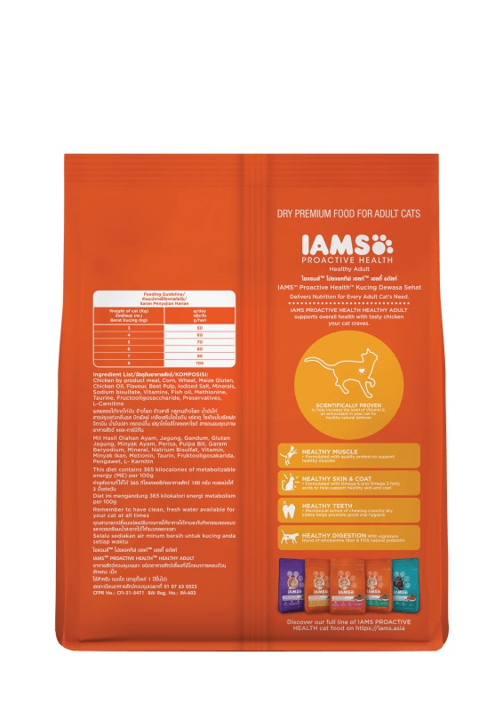IAMS PROACTIVE HEALTH HEALTHY ADULT WITH CHICKEN 6x1kg - 2